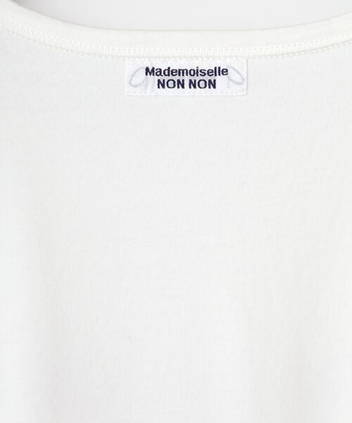 Mademoiselle NON NON / マドモアゼルノンノン Tシャツ | ●定番●タリイ天竺 ロゴプリント半袖Tシャツ | 詳細7