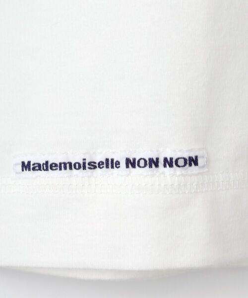 Mademoiselle NON NON / マドモアゼルノンノン Tシャツ | ●定番●タリイ天竺 ロゴプリント半袖Tシャツ | 詳細8