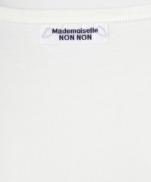 Mademoiselle NON NON / マドモアゼルノンノン Tシャツ | ●定番●タリイ天竺 ロゴプリント半袖Tシャツ | 詳細10