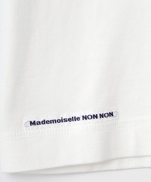 Mademoiselle NON NON / マドモアゼルノンノン Tシャツ | ●定番●タリイ天竺 ロゴプリント半袖Tシャツ | 詳細11