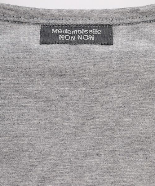 Mademoiselle NON NON / マドモアゼルノンノン Tシャツ | ●定番●タリイ天竺 ロゴプリント半袖Tシャツ | 詳細13
