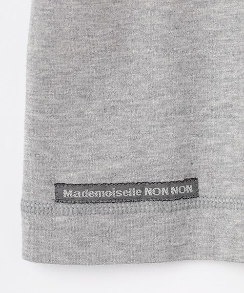 Mademoiselle NON NON / マドモアゼルノンノン Tシャツ | ●定番●タリイ天竺 ロゴプリント半袖Tシャツ | 詳細14