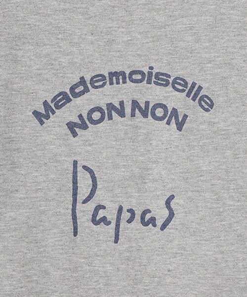 Mademoiselle NON NON / マドモアゼルノンノン Tシャツ | ●定番●タリイ天竺 ロゴプリント半袖Tシャツ | 詳細15