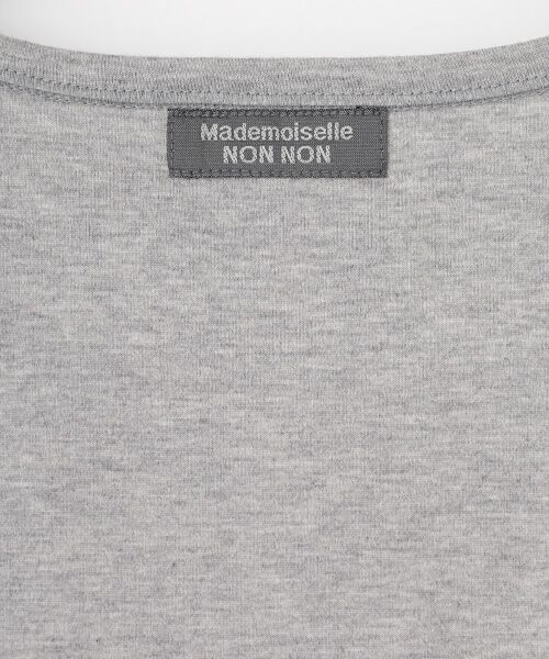Mademoiselle NON NON / マドモアゼルノンノン Tシャツ | ●定番●タリイ天竺 ロゴプリント半袖Tシャツ | 詳細16