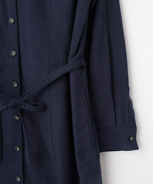 Mademoiselle NON NON / マドモアゼルノンノン ロング・マキシ丈ワンピース | オーガニックコットンソフトビエラシャツワンピース | 詳細4