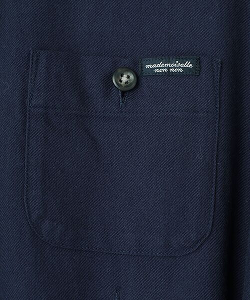 Mademoiselle NON NON / マドモアゼルノンノン ロング・マキシ丈ワンピース | オーガニックコットンソフトビエラシャツワンピース | 詳細6