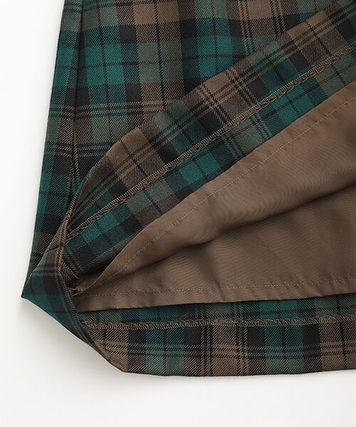 Mademoiselle NON NON / マドモアゼルノンノン ロング・マキシ丈ワンピース | ウールサージタータンチェック ジャンパースカート | 詳細7