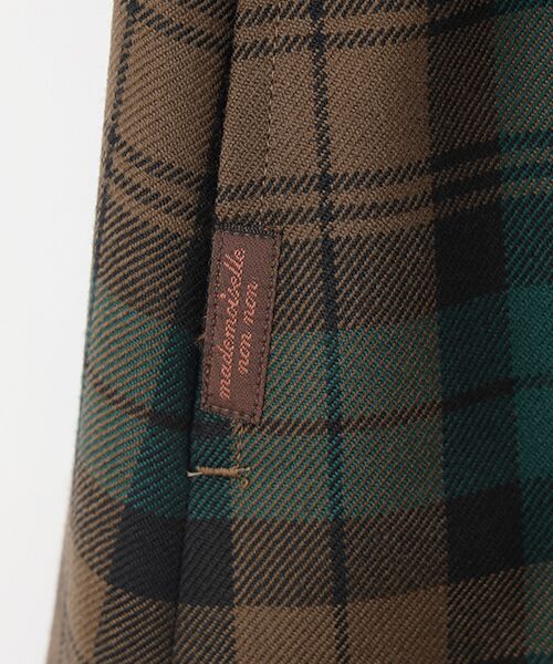 Mademoiselle NON NON / マドモアゼルノンノン ロング・マキシ丈ワンピース | ウールサージタータンチェック ジャンパースカート | 詳細8