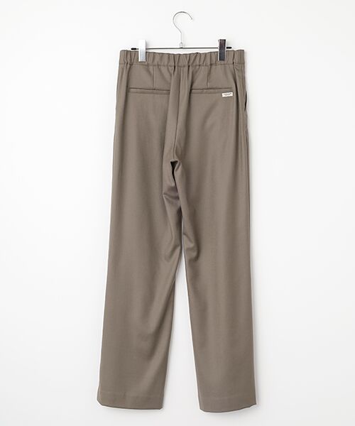 Mademoiselle NON NON / マドモアゼルノンノン スラックス・ドレスパンツ | ウォッシャブルウールサキソニーストレッチノータックパンツ | 詳細1