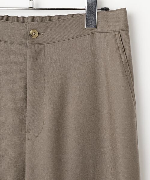 Mademoiselle NON NON / マドモアゼルノンノン スラックス・ドレスパンツ | ウォッシャブルウールサキソニーストレッチノータックパンツ | 詳細2