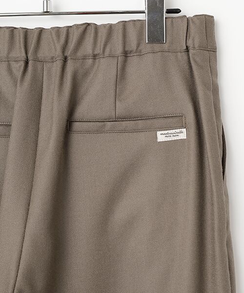 Mademoiselle NON NON / マドモアゼルノンノン スラックス・ドレスパンツ | ウォッシャブルウールサキソニーストレッチノータックパンツ | 詳細4