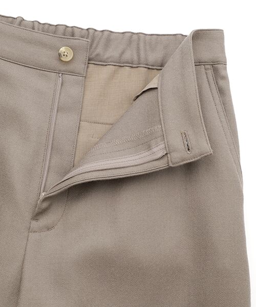 Mademoiselle NON NON / マドモアゼルノンノン スラックス・ドレスパンツ | ウォッシャブルウールサキソニーストレッチノータックパンツ | 詳細5