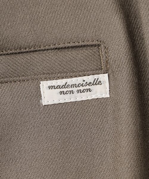Mademoiselle NON NON / マドモアゼルノンノン スラックス・ドレスパンツ | ウォッシャブルウールサキソニーストレッチノータックパンツ | 詳細6