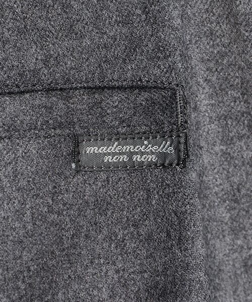 Mademoiselle NON NON / マドモアゼルノンノン スラックス・ドレスパンツ | ウォッシャブルウールサキソニーストレッチノータックパンツ | 詳細7