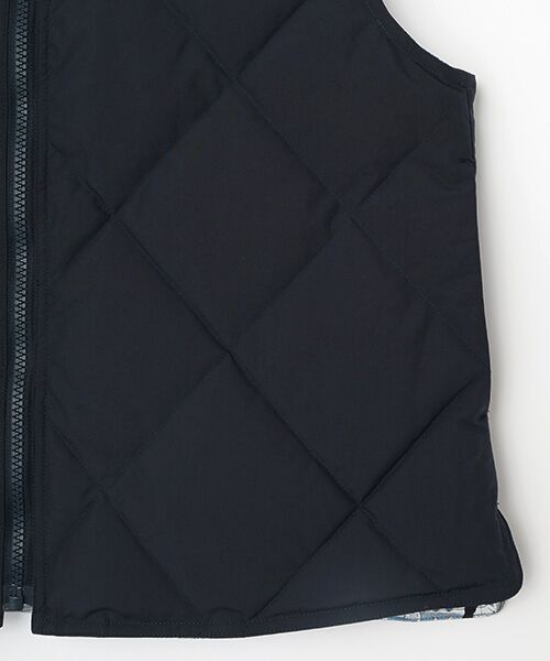 Mademoiselle NON NON / マドモアゼルノンノン ダウンジャケット・ベスト | ハイカウントタフタ リバーシブルベスト | 詳細3