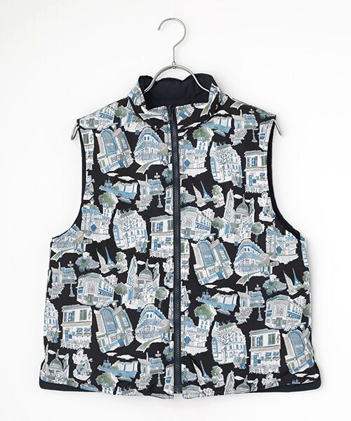Mademoiselle NON NON / マドモアゼルノンノン ダウンジャケット・ベスト | ハイカウントタフタ リバーシブルベスト | 詳細5