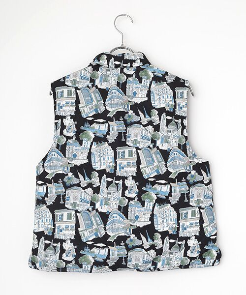 Mademoiselle NON NON / マドモアゼルノンノン ダウンジャケット・ベスト | ハイカウントタフタ リバーシブルベスト | 詳細6