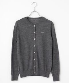 Mademoiselle NON NON / マドモアゼルノンノン カーディガン・ボレロ | エクストラファインメリノ天竺 クルーネックカーディガン