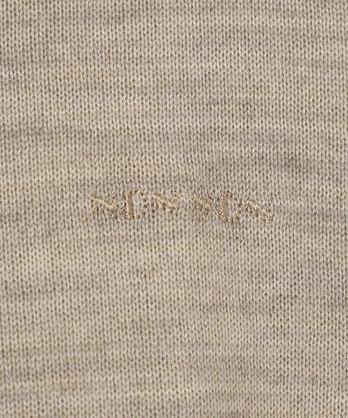 Mademoiselle NON NON / マドモアゼルノンノン カーディガン・ボレロ | エクストラファインメリノ天竺 クルーネックカーディガン | 詳細1