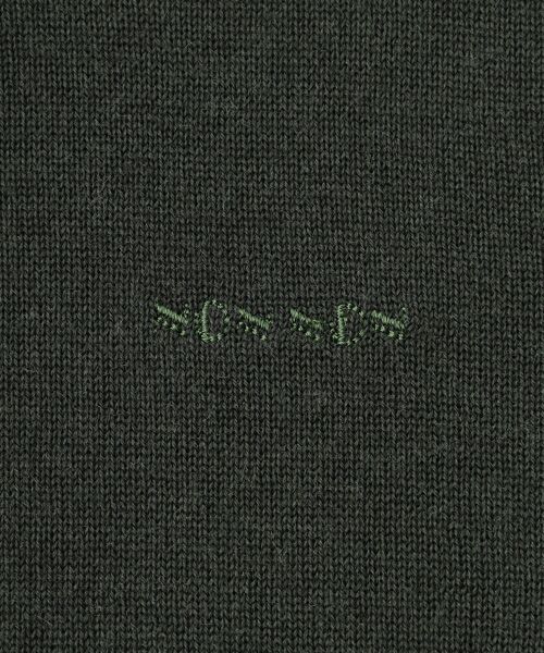 Mademoiselle NON NON / マドモアゼルノンノン カーディガン・ボレロ | エクストラファインメリノ天竺 クルーネックカーディガン | 詳細3