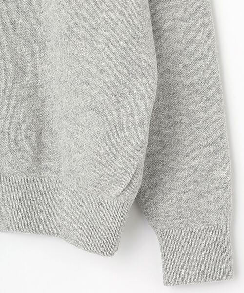 Mademoiselle NON NON / マドモアゼルノンノン カーディガン・ボレロ | タスマニアウール天竺クルーネックカーディガン | 詳細3