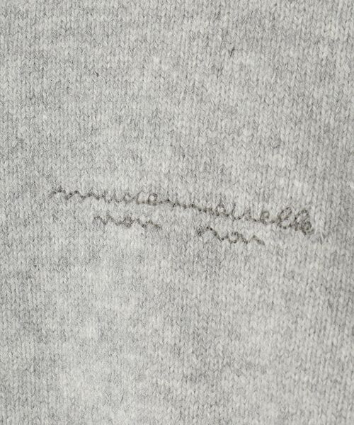 Mademoiselle NON NON / マドモアゼルノンノン カーディガン・ボレロ | タスマニアウール天竺クルーネックカーディガン | 詳細5