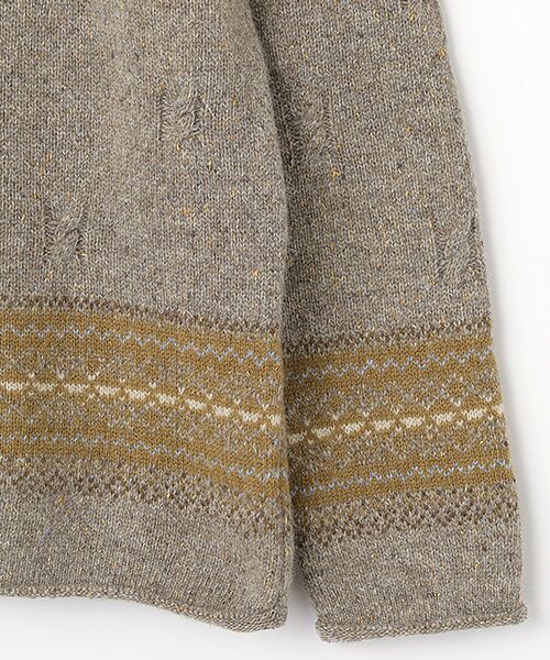 Mademoiselle NON NON / マドモアゼルノンノン ニット・セーター | アンゴラ/シルクMIXネップ ロールネックセーター | 詳細3