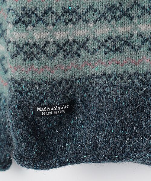 Mademoiselle NON NON / マドモアゼルノンノン ニット・セーター | アンゴラ/シルクMIXネップ ロールネックセーター | 詳細7
