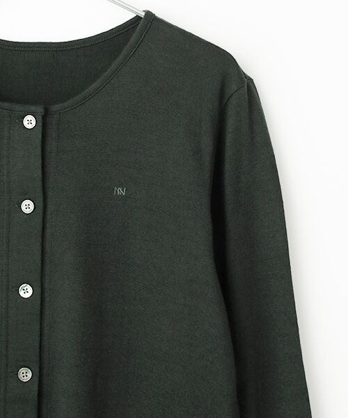 Mademoiselle NON NON / マドモアゼルノンノン カーディガン・ボレロ | ウォッシャブルウール天竺 クルーネックカーディガン | 詳細3