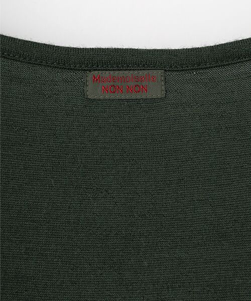 Mademoiselle NON NON / マドモアゼルノンノン カーディガン・ボレロ | ウォッシャブルウール天竺 クルーネックカーディガン | 詳細6