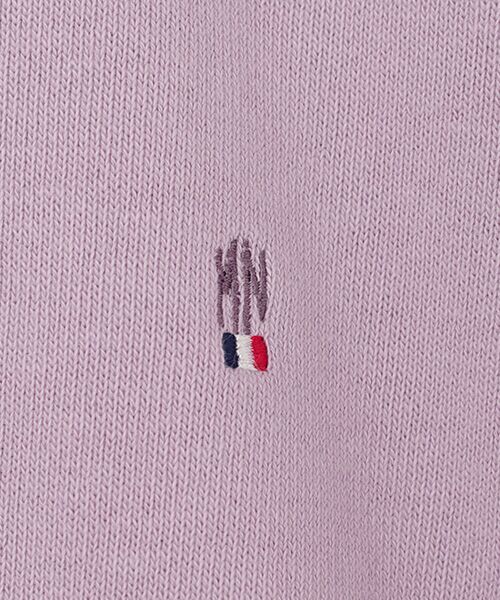 Mademoiselle NON NON / マドモアゼルノンノン ブルゾン | グレースモナリザ裏毛クルーネックカーディガン | 詳細2