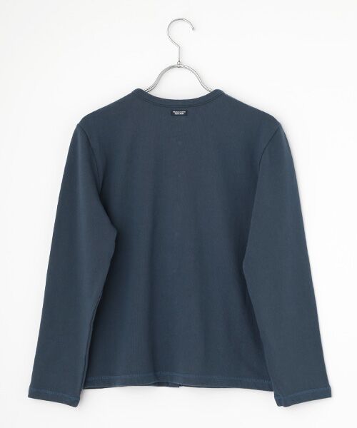 Mademoiselle NON NON / マドモアゼルノンノン ブルゾン | グレースモナリザ裏毛クルーネックカーディガン | 詳細3