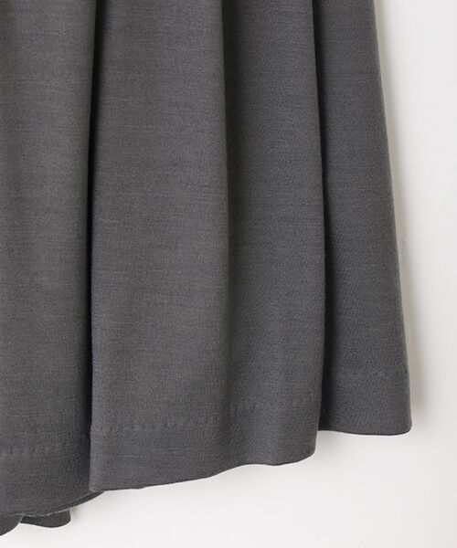 Mademoiselle NON NON / マドモアゼルノンノン ロング・マキシ丈スカート | ウォッシャブルウール天竺 タックスカート | 詳細5