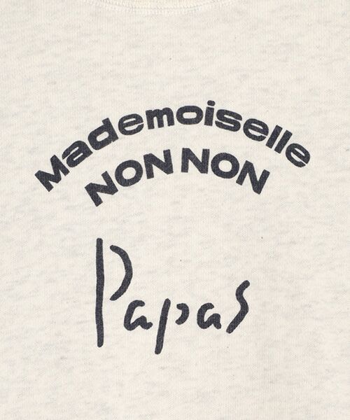 Mademoiselle NON NON / マドモアゼルノンノン スウェット | グレースモナリザ裏毛トレーナー | 詳細1