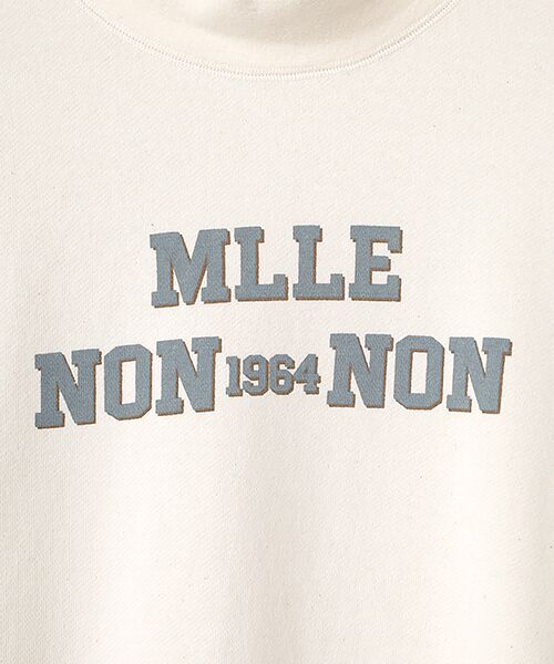 Mademoiselle NON NON / マドモアゼルノンノン スウェット | 反毛裏毛ハイネックトレーナー | 詳細6