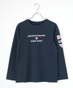 mademoiselle non non 長袖Tシャツ Mサイズ バーガンディ Mademoiselle NON NON / マドモアゼルノンノン (レディース) T