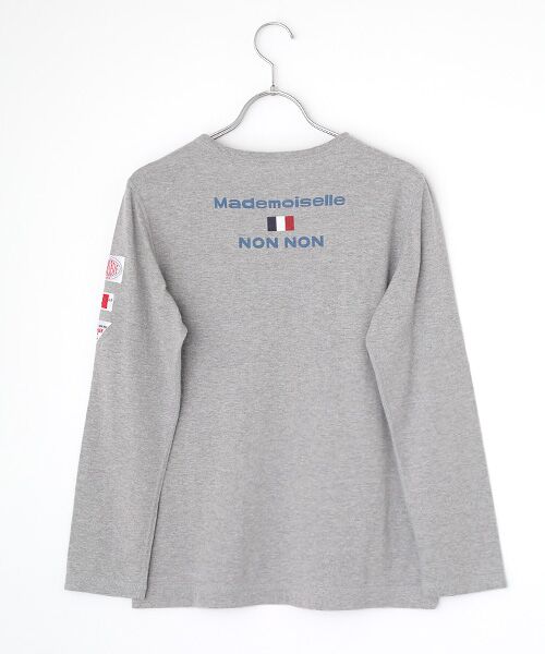 Mademoiselle NON NON / マドモアゼルノンノン Tシャツ | 甘撚りコンパクトヤーン ロゴ+フランス国旗Tシャツ | 詳細3