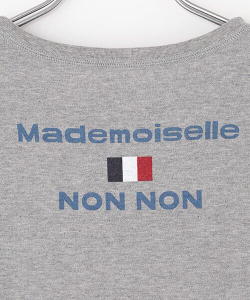 Mademoiselle NON NON / マドモアゼルノンノン Tシャツ | 甘撚りコンパクトヤーン ロゴ+フランス国旗Tシャツ | 詳細6