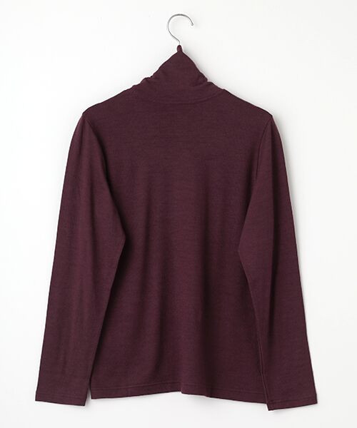 Mademoiselle NON NON / マドモアゼルノンノン カットソー | ウォッシャブルウール天竺 タートルネックTシャツ | 詳細1