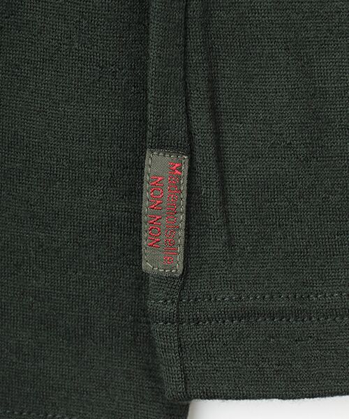 Mademoiselle NON NON / マドモアゼルノンノン カットソー | ウォッシャブルウール天竺 タートルネックTシャツ | 詳細5