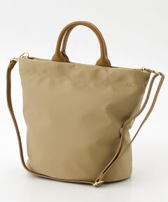 ＜M.ROSE＞エンメローズ ナイロンレザートートバッグ