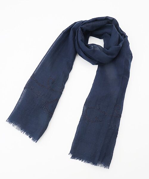 Mademoiselle NON NON / マドモアゼルノンノン マフラー・ショール・スヌード・ストール | ＜PYAAR＞ピヤール フラワー刺繍ストール | 詳細2