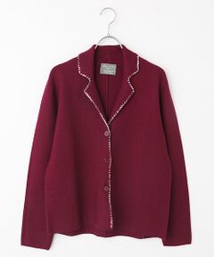 Mademoiselle NON NON / マドモアゼルノンノン テーラードジャケット | ＜MUSETTI＞ムゼッティー ニットジャケット