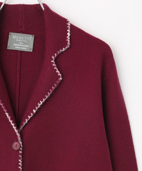 Mademoiselle NON NON / マドモアゼルノンノン テーラードジャケット | ＜MUSETTI＞ムゼッティー ニットジャケット | 詳細2