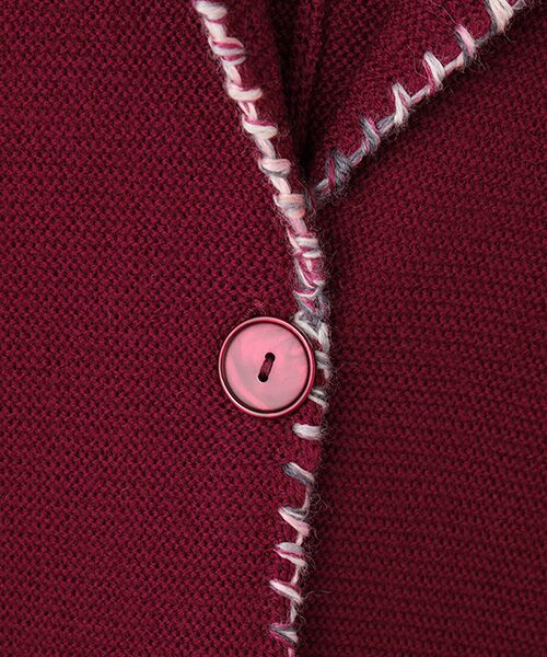 Mademoiselle NON NON / マドモアゼルノンノン テーラードジャケット | ＜MUSETTI＞ムゼッティー ニットジャケット | 詳細4