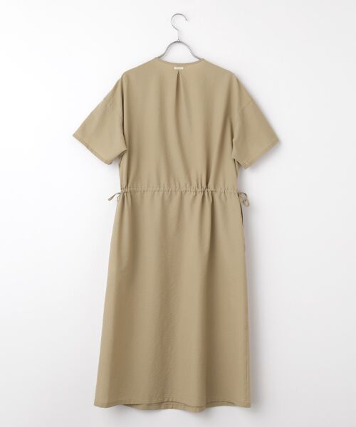 Mademoiselle NON NON / マドモアゼルノンノン ロング・マキシ丈ワンピース | 2WAYストレッチシアサッカー ドロップショルダーロングワンピース | 詳細1