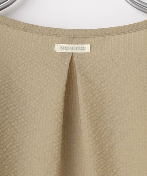 Mademoiselle NON NON / マドモアゼルノンノン ロング・マキシ丈ワンピース | 2WAYストレッチシアサッカー ドロップショルダーロングワンピース | 詳細5