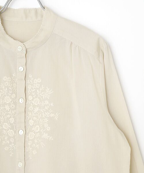 Mademoiselle NON NON / マドモアゼルノンノン シャツ・ブラウス | コットンドビークロス エンブロイダリーブラウス | 詳細3