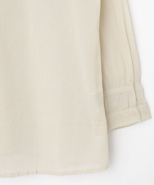 Mademoiselle NON NON / マドモアゼルノンノン シャツ・ブラウス | コットンドビークロス エンブロイダリーブラウス | 詳細4
