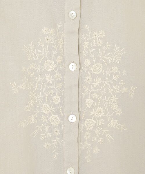 Mademoiselle NON NON / マドモアゼルノンノン シャツ・ブラウス | コットンドビークロス エンブロイダリーブラウス | 詳細5